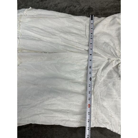 Anthropologie Tiered Maxi Dress White Dress Fit&Flare open back sz 3X - Picture 13 of 15